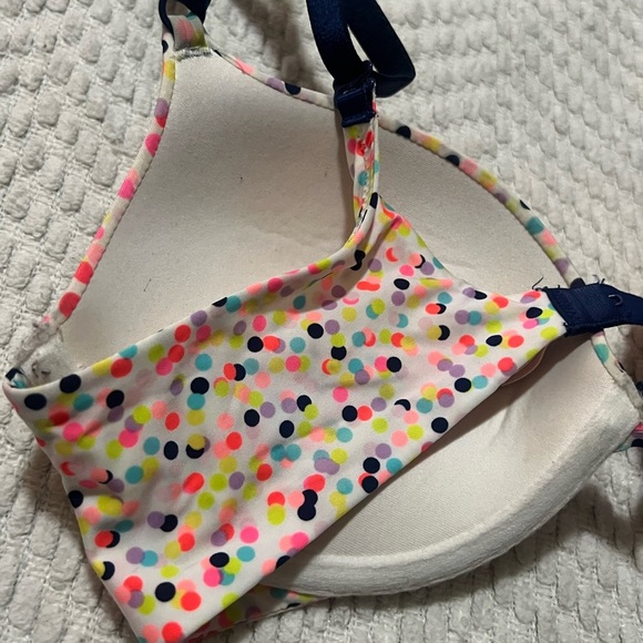 🖤Victoria Secret Rainbow Polka Dot Padded Push Up Bra🖤 - Picture 7 of 9